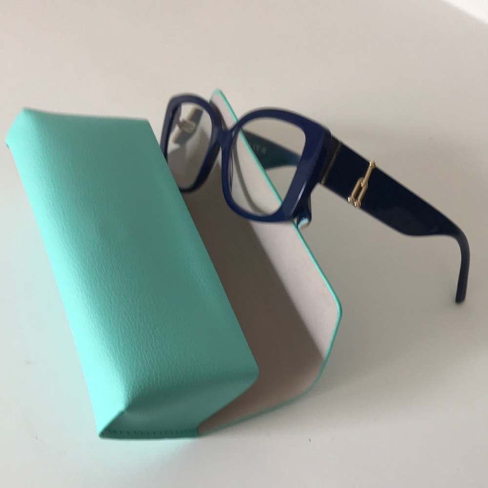 Blue Designer Glasses with Case